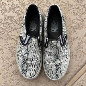 Madewell Collector Vans Silver Snake, Well Loved - Unisex Slip On